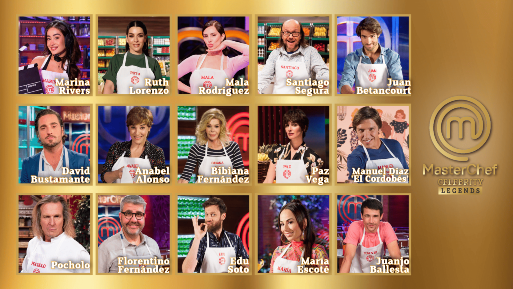 Participantes de MasterChef Celebrity Legends, entre ellos Edu Soto